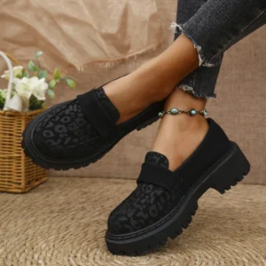 2024 Shoes Women Plus Size Loafers Women British Style Platform Shoes Office Ladies Light Casual Designer Shoes Zapatos De Mujer