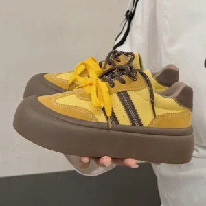 Korean Retro Shoes Women 2024 New Spring Increase Thick Sole Fashion Women Casual Light Sports Shoes
