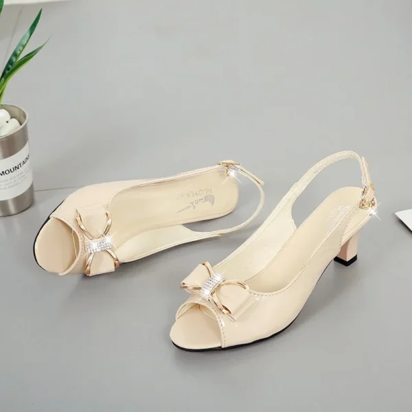 Summer Female High Heels New Fashion Women Pumps Sexy Open Toe Fish Mouth Shoes Ladies Bowknot Party Sandals Plus Size 42 - Image 6