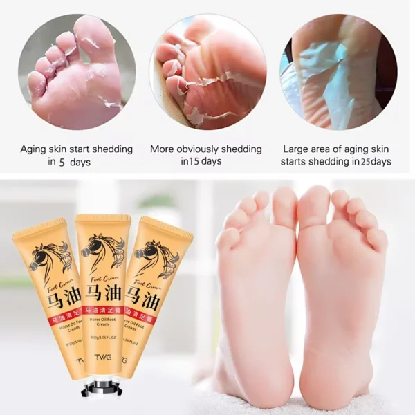 Horse Oil Anti Crack Foot Cream Anti-Drying Heel Cracked Moisturizing Repair Hand Lotion Anti-Aging Nourishing Smooth Skin Care - Image 4