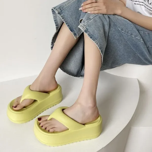 Evshine Platform Cloud Flip Flops For Women Fashion Thick Bottom Women Slippers Outdoor Beach Sandals Casual Comfort Flip Flops - Image 4