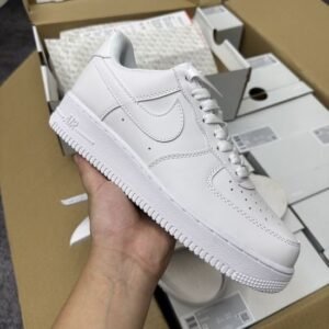 Classic Nike Air Force 1 White and Black Sneakers for
Men