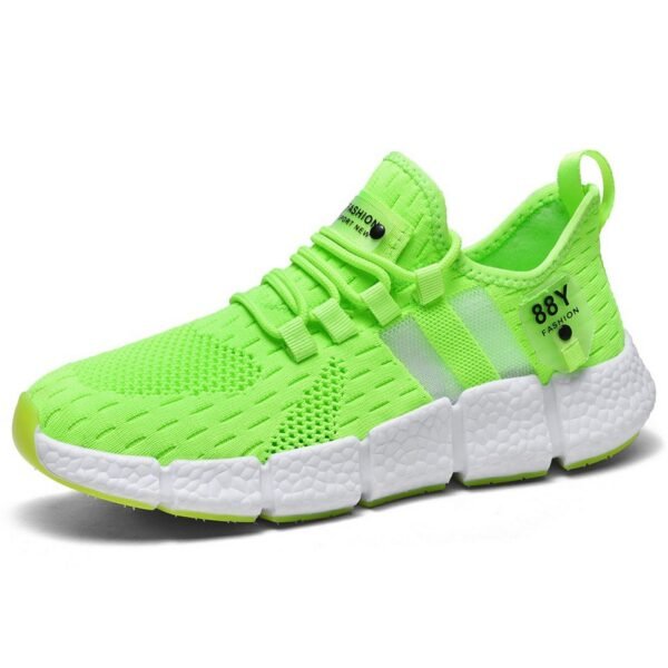 Big Collar Fly Knit Sports Shoes Popcorn Sneakers CLS2715 - Image 3