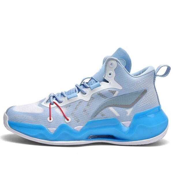 Breathable Fish Wire Mesh Basketball Shoes Lace-Up High Top Sneakers CLSA13Model Number: CLSA13 - Image 3