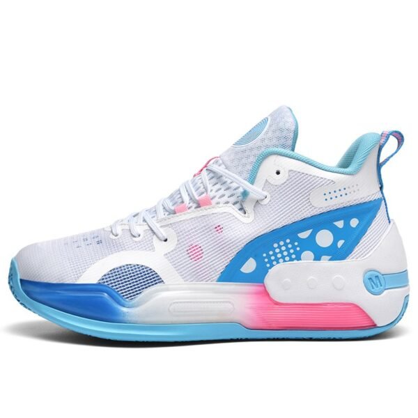 Breathable Mesh Upper Lace-Up Sneakers Non-slip Basketball Shoes CLSA28 - Image 2