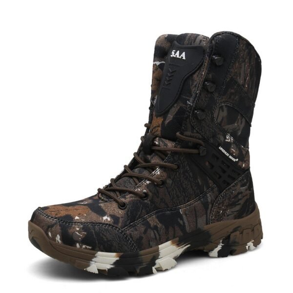 Camo High Cut Outdoor Boots Waterproof Walking Shoes CLOQ5 - Image 3