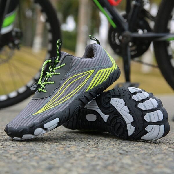 Breathable Fly Knit Soft Cycling Shoes Grip Rubber Sneaker CLR1009 - Image 4